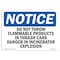 Signmission OSHA Notice Sign, 7" Height, 10" Width, Do Not Throw Flammable Products In Trash Sign, Landscape OS-NS-D-710-L-11384 - alternate 1